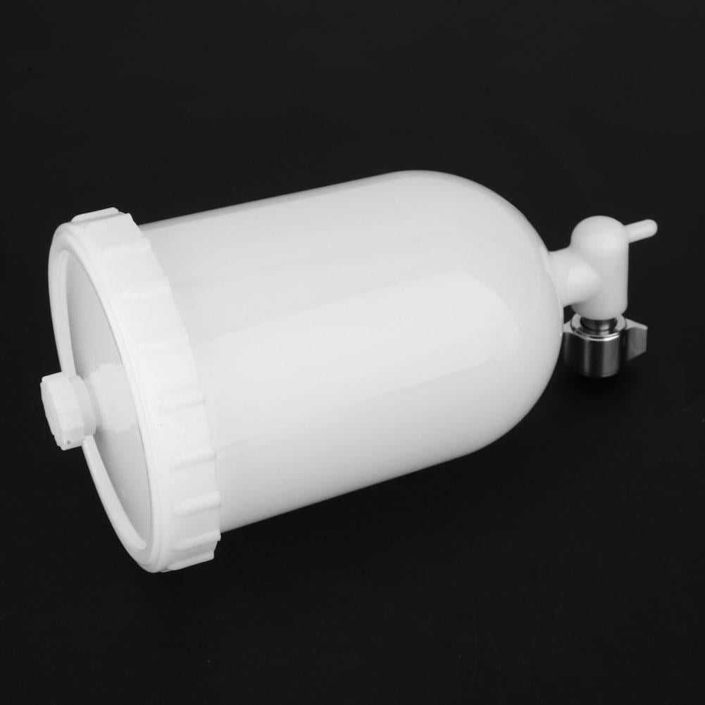 LYUMO 400ml Spray Gun Pot Side Feed Plastic Paint Cup for W101 W71 R-2 K-2 F-2 Spray Gun,Spray Gun Pot, Spray Gun Paint Pot
