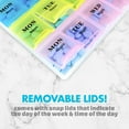 thumbnail image 5 of MEDca Weekly Medicine Organizer – 2 Pack Pill Case for Vitamins & Meds, 5 of 10