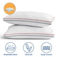 thumbnail image 5 of Premium Pillows Standard Size Set of 2, Fluffy and Supportive 7D Down Alternative Bed Pillow, Luxury Soft Hotel Quality Gusseted Pillow for Side Back Stomach Sleeper,Relief Neck Head and Shoulder Pain, 5 of 7
