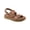 Cognac, variant on Womens Leah  Casual Leather Strappy Sandals