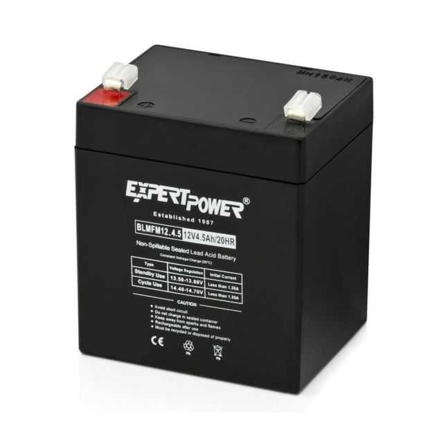 ExpertPower EXP1245 Batterie Rechargeable 12V 4,5 Amp pour Systèmes de Sécurité
