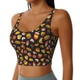 thumbnail image 2 of Pofeuu Burger Fries Print Sports Bra for Women Sexy Vest Yoga Running Gym Fitness Crop Bras Tops-X-Large, 2 of 8