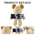 thumbnail image 2 of Bear Animal Modelo en Miniatura Figuras Reloj Oso Batería/complemento Use Artesanías Huellas para Sala Estar, 2 of 9