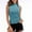Blue, variant on Women's Mock Turtle Neck Sleeveless Tank Tops Summer Casual Slim Fit Rib Knit Top Basic Lightweight Soft T-Shirts