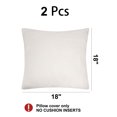 thumbnail image 4 of Unique Bargains 2Pcs Viscose Velvet Soft Throw Decorative Pillowcases 18" x 18" Dove Grey, 4 of 8