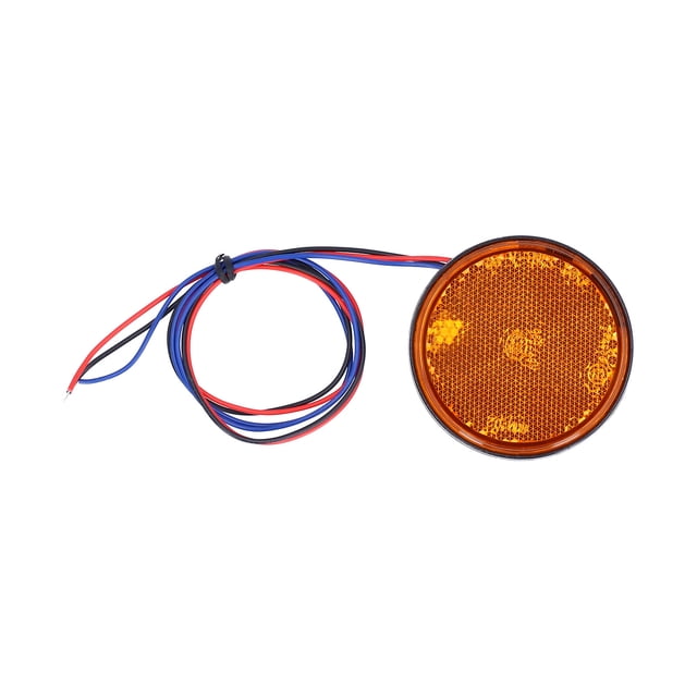 12V 24 LED Taillight Rear Stop Brake Lamp Replacement for Motorcycles Vans Trucks CampersAmber