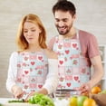 thumbnail image 3 of Pioneer Flower Floral Print Pattern Apron for Women and Men, Cotton Linen Waterproof with Pockets, Adjustable, 33x27 Inch for Kitchen, Gardening, BBQ, Salon, 3 of 6