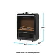 thumbnail image 7 of Comfort Zone Fireplace Space Heater with Realistic 3D Flame, Black, 7 of 7