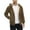 Brown(mens jackets), variant on GuangCheng George Mens Sherpa Lined Hoodies,Full Zip,Hooded Sweatshirts,with Plush Fleece Interior,Black,XL