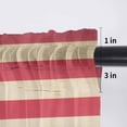 thumbnail image 5 of Red American Flag Valance Curtains for Kitchen/Living Room/Bathroom/Bedroom Window, Rod Pocket Small Topper Half Short Window Curtains Voile Sheer Scarf, Retro USA Flag Watercolor 60"x18", 5 of 8