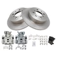thumbnail image 2 of TRQ Rear Brake Pad & Rotor Kit Brake Caliper Brake Pads Brake Rotor Ceramic Solid Fits Select 2002-2003 Honda Civic, 2 of 6
