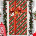 thumbnail image 3 of Christmas Clearance! YZEGDCH Christmas Door Covers, Xmas Party Background Door Cover, Xmas Winter Seasonal Holiday Party Porch Wall Hanging New Year Entryway Decoration, Christmas Gifts for Dad Mom, 3 of 6