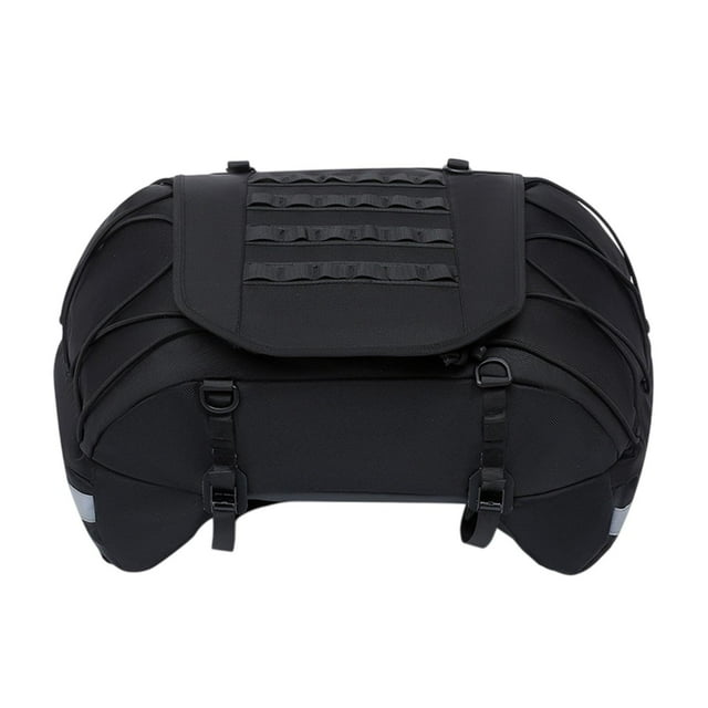 Bolsa de cola de motocicleta genérica Bag Bag Bag Large Capacidad Oxford Bolsa de asiento trasero resistente a la intemperie para al aire libre