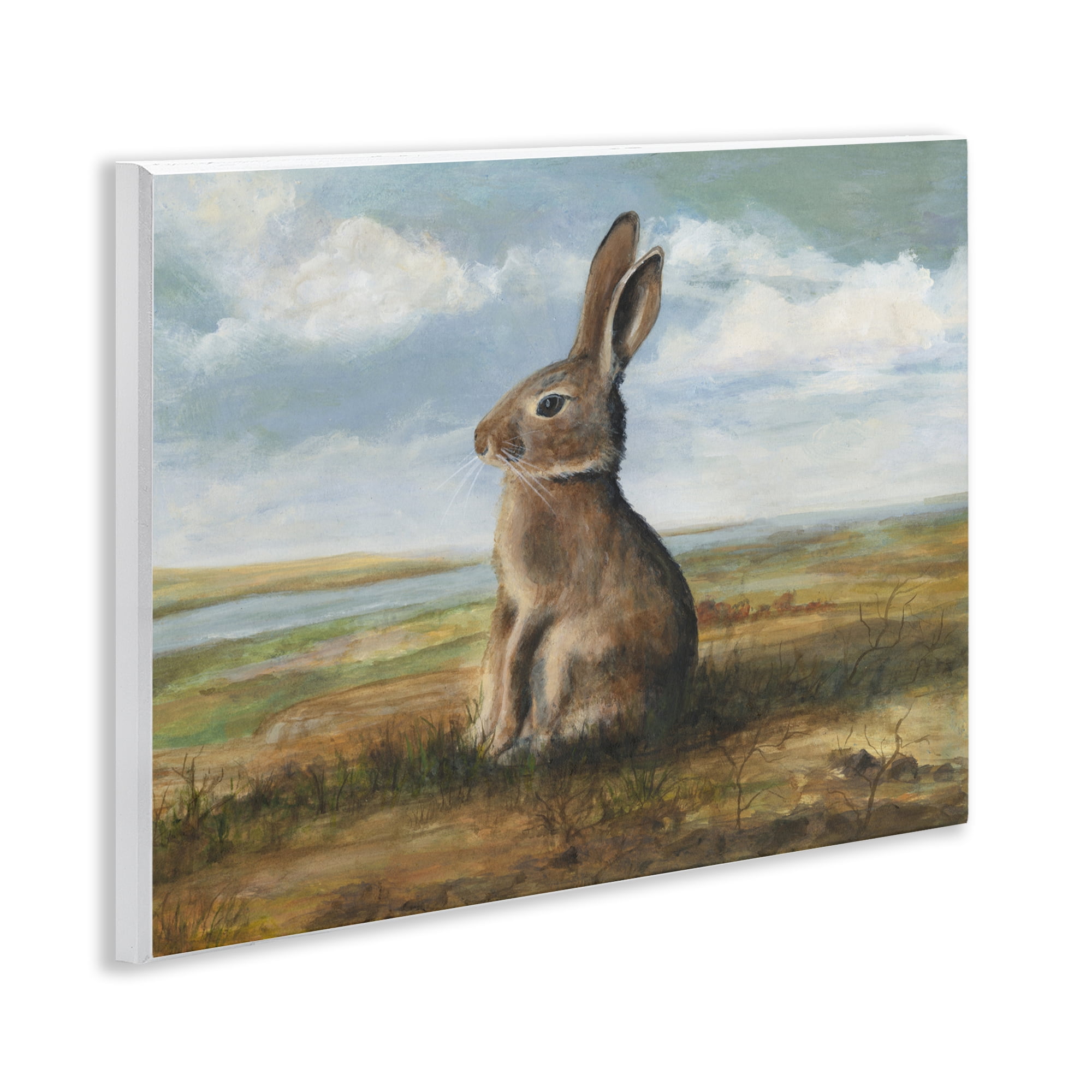 Stupell Industries Classic Rabbit in Countryside Wall Plaque Art, design by Michael Willett