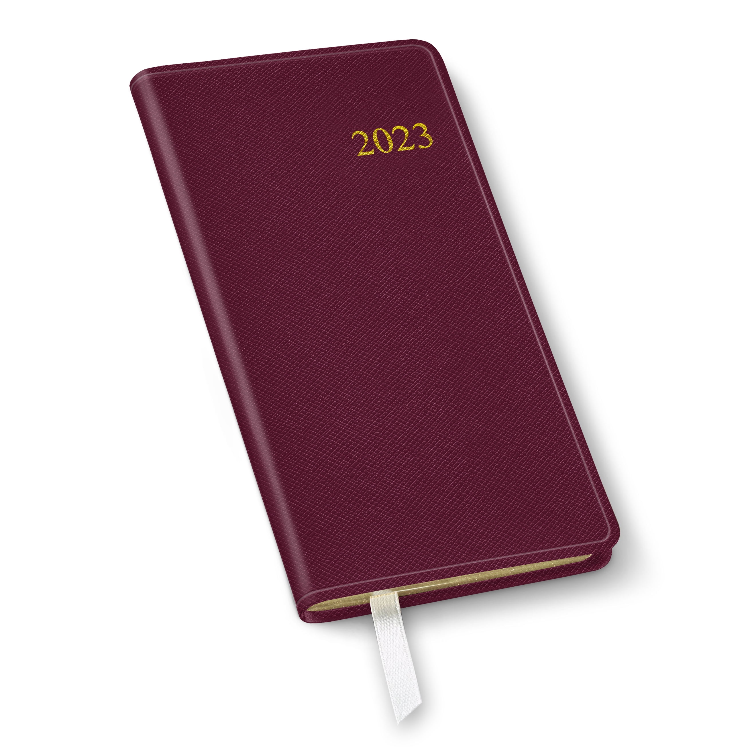 2023 Pocket Weekly Gallery Leather Planner - Key West Raspberry - 6x3.25'