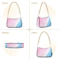 thumbnail image 7 of FORMRS Womens Shoulder Bag with Chain Strap Clutch Purse Cute Tote Handbag, Pink Gradient, 7 of 7