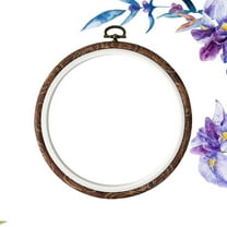 Milisten Multi-Size Plastic Cross Hoop with Rubber Grip for Needlework, Quilting, Embroidery and Craft Projects