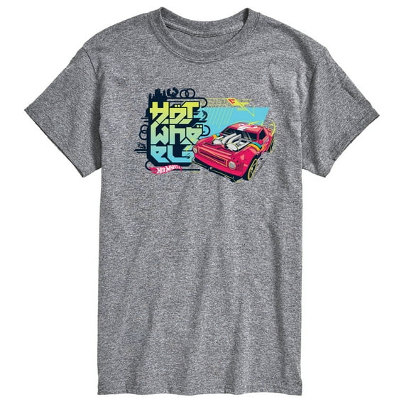 Hot Wheels - Red Car And Logo - Men's Short Sleeve T-Shirt