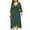 Army Green, variant on Fashion Dresses for Womens 2025 Plus Size Oversized V-neck Short Sleeved Solid Casual Dress