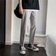 thumbnail image 4 of Pantalones de sastrería social de talla grande para hombre, pantalones de traje de negocios ajustados y trenzados, ropa de estilo coreano antiarrugas, 4 of 4