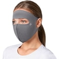 thumbnail image 3 of HuangHuanChen UV Face Cover UPF 51+ Women Summer Breathable Face Covering Eye Protection Sunscreen Mask Sports Face Cover For Hiking Running Cycling & Outdoor Sports Grey One Size, 3 of 5