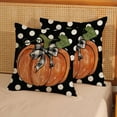 thumbnail image 2 of Fall Pillow Covers 16x16 Set of 2 Pumpkin Maple Leaf and Polka Dot Fall Decor Pillowcase Autumn Thanksgiving Decorative Outdoor Throw Pillow Covers Linen Farmhouse Cushion Case for Couch Home, 2 of 6