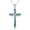 Turquoise Gravel Infinity, variant on Coachuhhar Cross Necklace 925 Sterling Silver Tree of Life Necklace with Abalone Shell Pendant Necklace Cross Jewelry Gifts for Women Men