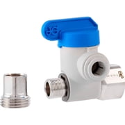 John Guest 1/2 x 3/8 x 3/8 Polypropylene Angle Stop Adapter Valve