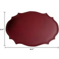 thumbnail image 7 of UU&T Double-Texture Faux Leather Placemats Set of 6, Washable Heat Insulation Mats Watertight and Non-Slip for Home Kitchen Coffee Shops Restaurants, Red, 7 of 7