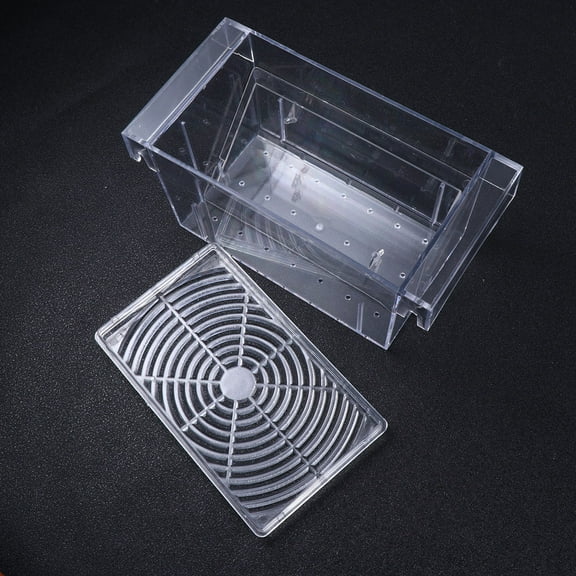 WRITWAA Acrylic Aquarium Breeding Tank with Multiple Isolation Compartments for Fish Hatching and Survival, and Clear