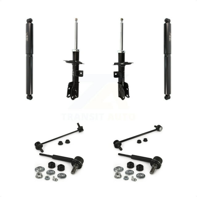 Transit Auto Front Rear Suspension Strut Shock & TQ sway Bar Link Kit (8Pc) for Car Chevrolet Equinox GMC Terrain Pontiac Torrent - Left Right Side (Driver Passenger) KSS-107953