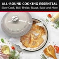 thumbnail image 6 of Mueller 6qt Enameled Cast Iron Dutch Oven, Heavy-Duty Casserole and Braiser Pan with Lid and Knob, Oven-Safe up to 500° F & Across All Cooktops, White, 6 of 6