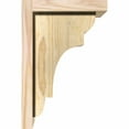 thumbnail image 3 of 8"W x 8"D x 12"H New Brighton Rough Sawn Corbel w/Backplate, Douglas Fir, 3 of 9