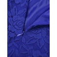 thumbnail image 5 of CHICTRY Girls Lace Chiffon Party Dress Hi-Low Hem Prom Gown with Belt Blue 6, 5 of 7