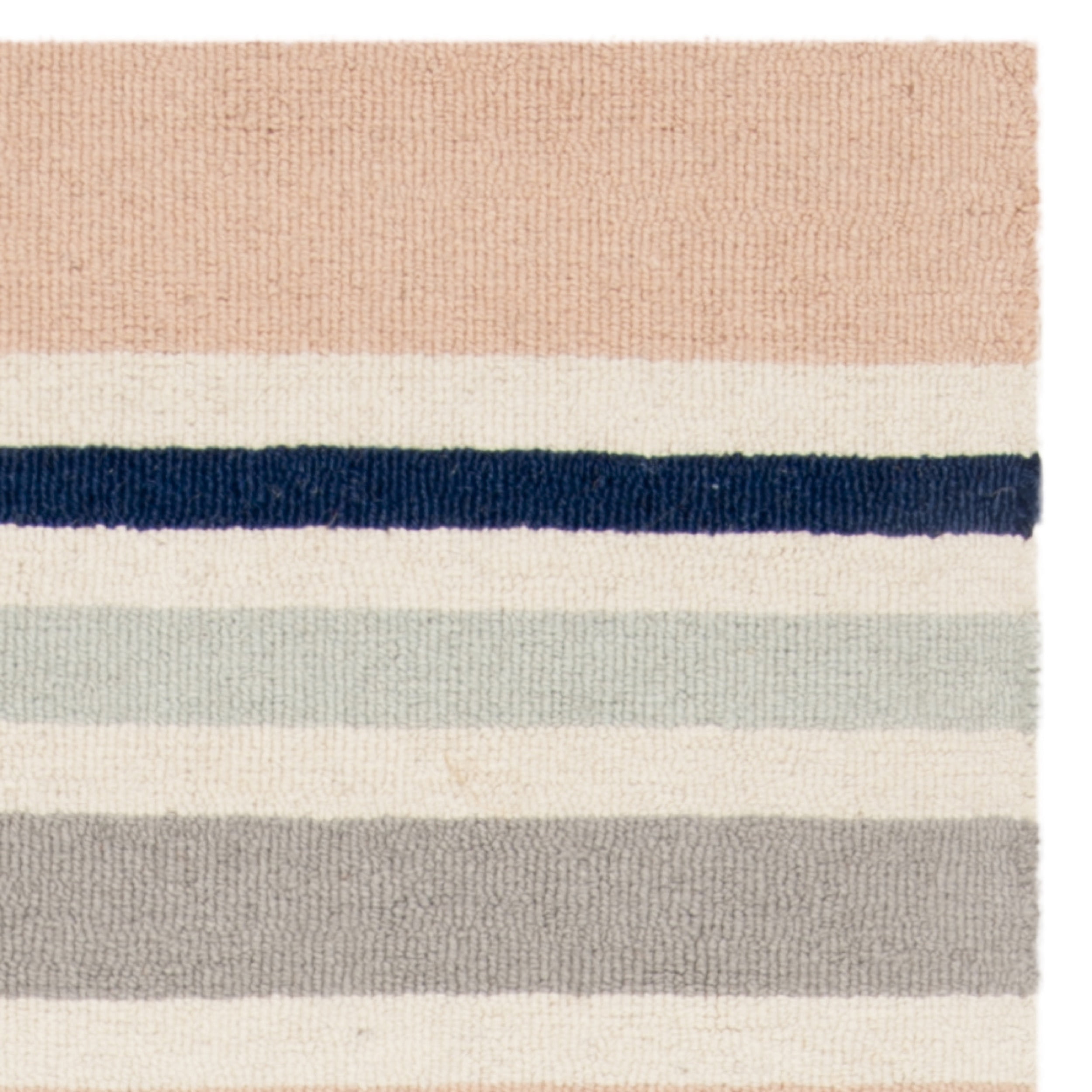 SAFAVIEH Kids Multi Striped Wool Runner Rug, Ivory/Multi, 2'6" x 8'