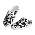 thumbnail image 2 of Daiia Cute Panda (3) Print Women’s Fuzzy Slippers Memory Foam Lightweight House Shoes Cozy Loafer Flannel House Shoes-39/40, 2 of 7
