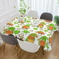 thumbnail image 5 of St Patrick Gnomes Shamrock Tablecloth Rectangle Colorful Table Cloth Large Square Table Cover for Dining Kitchen Party 60"x108" Decor Gift, 5 of 7