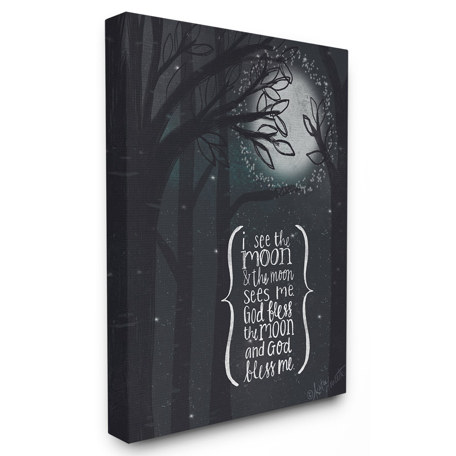 The Stupell Home Decor Collection I See The Moon Inspirational Typography Wall Art