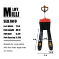 thumbnail image 4 of Millilift 3300LB Max Weight Electric Pallet Truck, 4 of 11