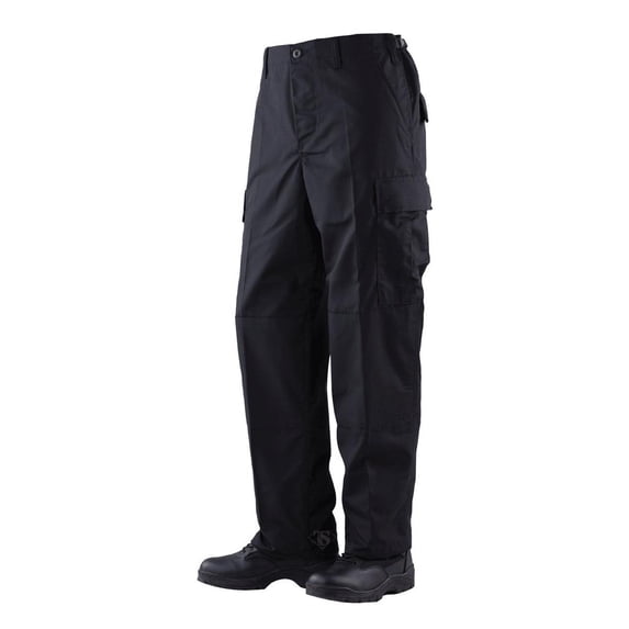 BDU Trousers Black 60/40 Cotton, Polyester Twill, Xmall Short
