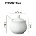 thumbnail image 2 of ACDANC White Ceramic Sugar Container for Storage Perfect for Coffee Bar Home Kitchen and Dining 8 oz, 2 of 7