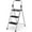 Gray, variant on Foldable Step Ladder Stool - 600Lbs Heavy Duty Tall 4-Step Extension Ladder with Handrails for Home Adults, Ideal for Kitchen & Indoor Closet Use - Extendable Stepping Stool for Indoor Households