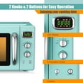 thumbnail image 5 of Costway 0.9Cu.ft. Retro Countertop Compact Microwave Oven 900W 8 Cooking Settings Green, 5 of 10