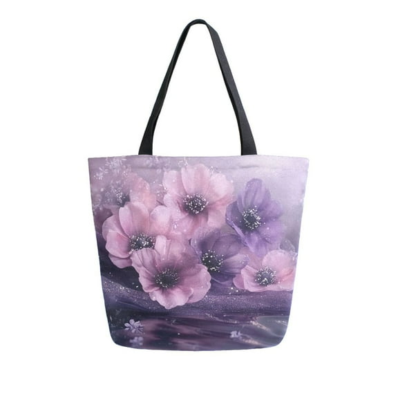 DIXRUYEE Tote Bag Women Weekender Travel Bag Shoulder Handbag Whispers Of Lavender Printed