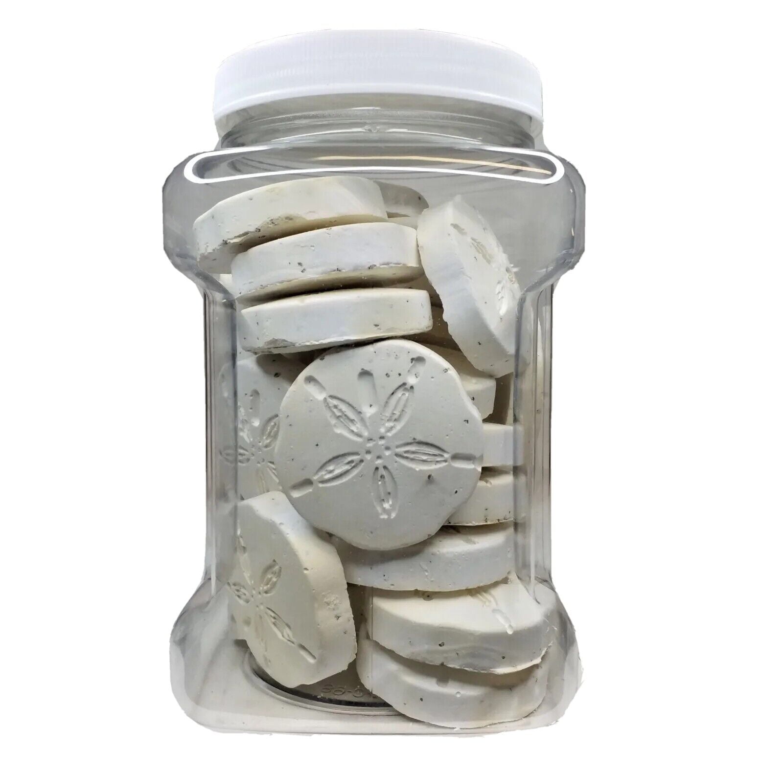 Calcium Feeder Disks  for Shrimp, Snails, Crabs, Crayfish, Hermit Crabs and all Tropical Fish, 15 Count Jar of Large
