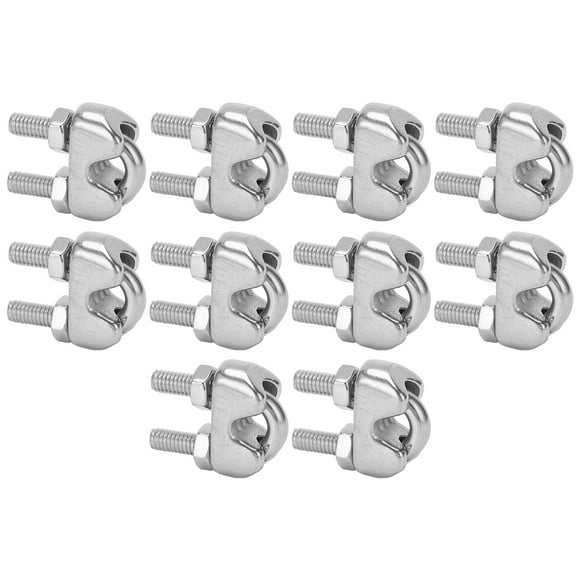 U Bolt Saddle Fastener, U Bolt Saddle M4 Stainless Steel Wire Rope Cable Clip Wire Rope Cable Clip Clamp for Awnings for Fix Patio Furniture