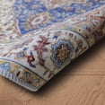 thumbnail image 3 of JV Home Round Rug Napoli Pink Blue 4 ft Washable Carpet Anti Slip, 3 of 5