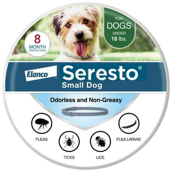 Seresto Small Dog Vet-Recommended Flea & Tick Prevention 8 Month Collar