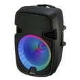 thumbnail image 5 of IQ Sound IQ-5715DJBT 5-inch Portable Bluetooth Speaker with TWS, Bluetooth 5.0, Colorful LED Light Show, Multiple Connectivity Options, FM Radio, Mic Input, Remote Control, and Tripod, 5 of 7