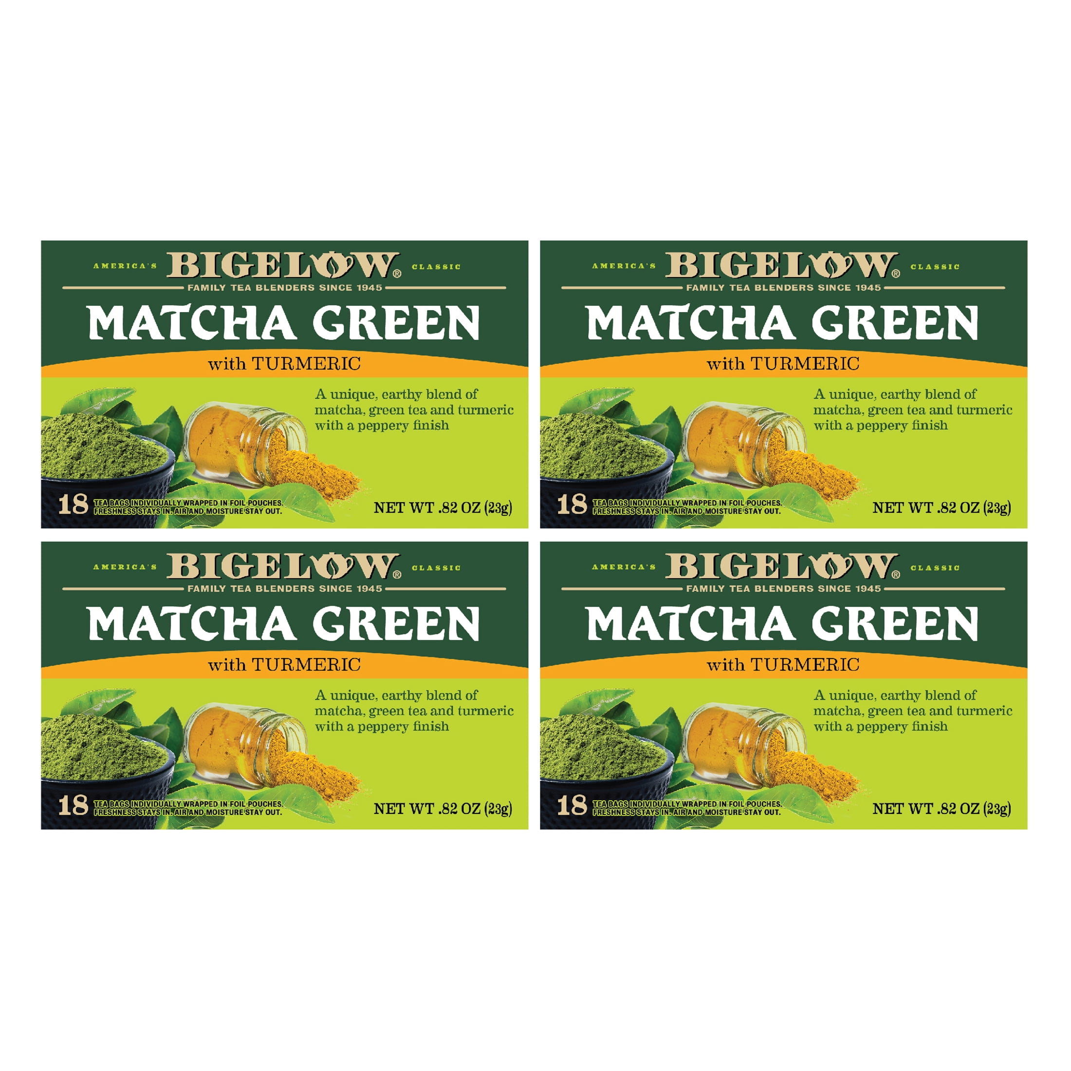 Bigelow Matcha Green Tea With Turmeric 18 Ct Tea Bags 4 Pack Walmart bigelow-matcha-green-tea-with-turmeric-18-ct-tea-bags-4-pack-walmart